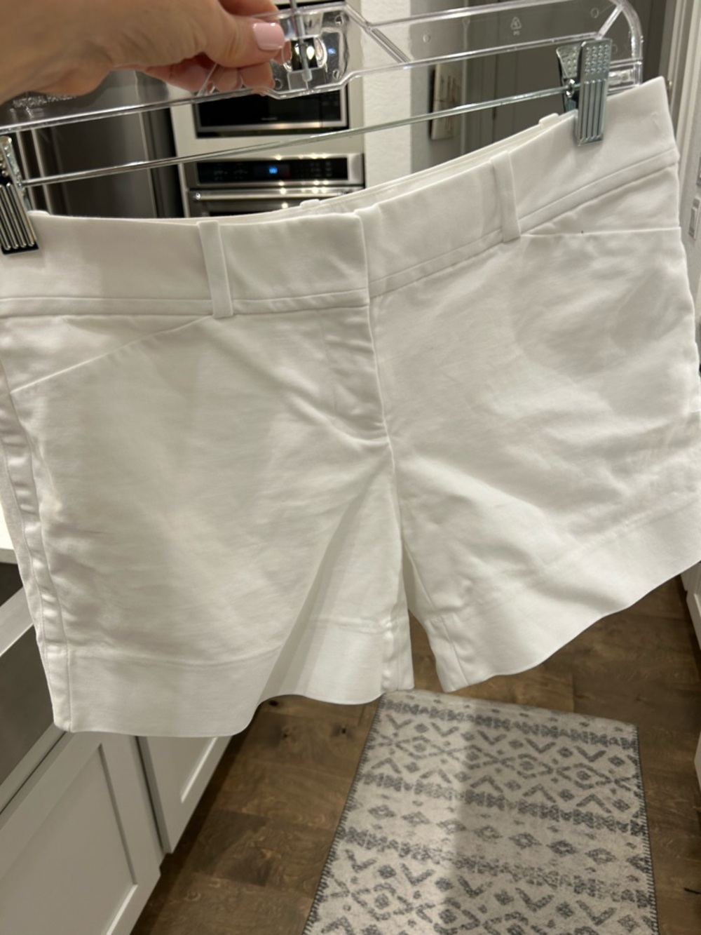 The Limited White Tailored Bermuda Shorts